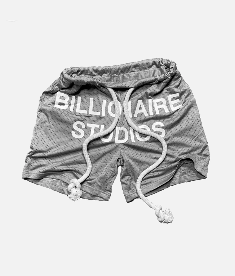 Billionaire Studios Bill Net Shorts Grey Billionaire Studios Bill Net Shorts Grey