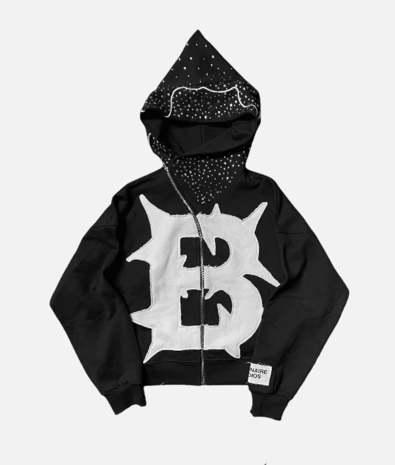 Billionaire Studios Bluto Mountain Zip Hoodie Black Billionaire Studios Bluto Mountain Zip Hoodie Black