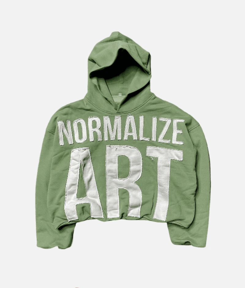 Billionaire Studios Normalize Art Hoodie Mossy (2) Billionaire Studios Normalize Art Hoodie Mossy (2)